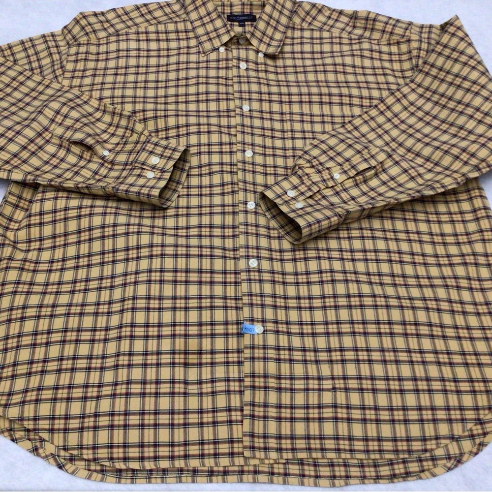 Siegfried Casual Button Down Shirt Mens Size XXL Plaid Long Sleeve.